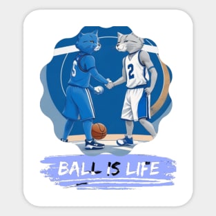 Ball is Life: A Dynamic Element Design for Sports lovers Sticker